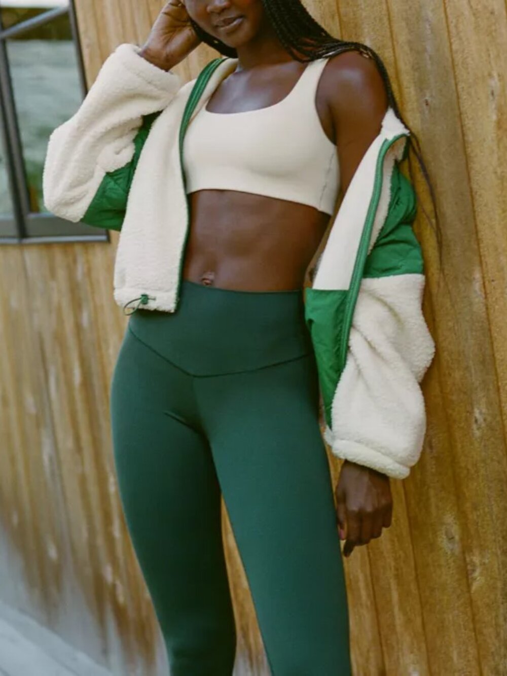 Offline by Aerie Real Me 7/8 High Waisted Leggings - Green